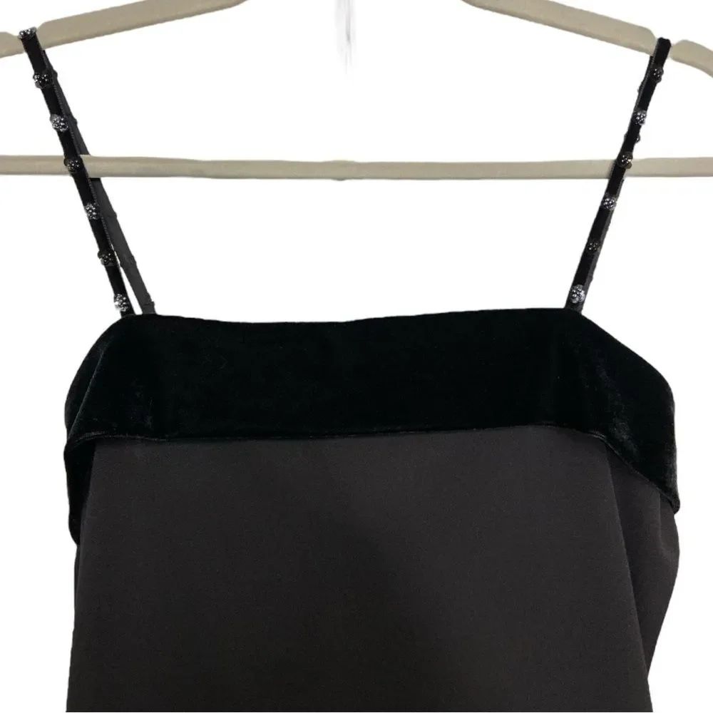 Vintage 90s/Y2K black slip dress size M